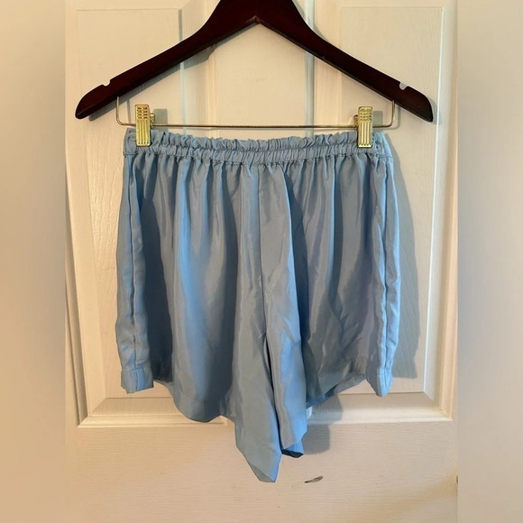 NWT ATHLETA Calm Cool Short Quarry Blue XS Silky Bridal Loungewear - Picture 12 of 15